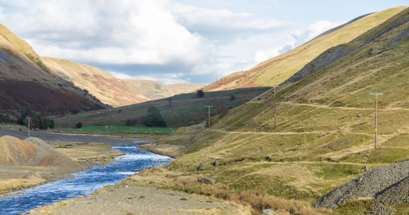 Remains of lead mining. Ceredigion, Wales
