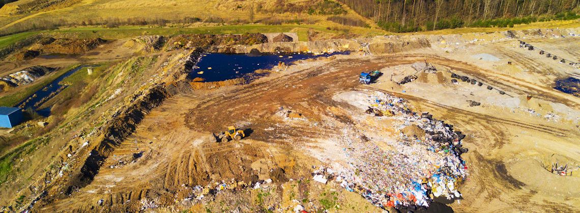 Waste landfill site