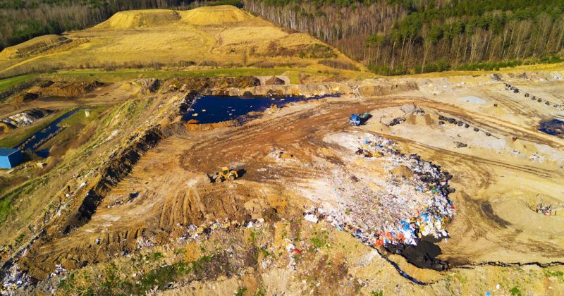 Waste landfill site